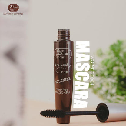 SweetFace Waterproof Mascara – Intense Black, All-Day Volume